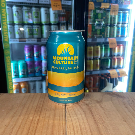 MOUNTAIN CULTURE THREE FIDDY PALE 355ML
